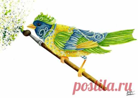 Feathers & Flecks Bird White Background Edition Art Print | Etsy