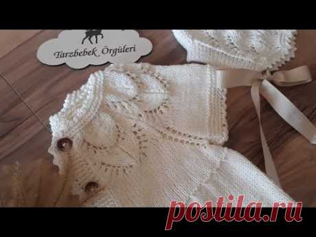 ARYA ajurlu, cepli kız bebek yeleği #handmade #örgü #pattern #design #elemeği