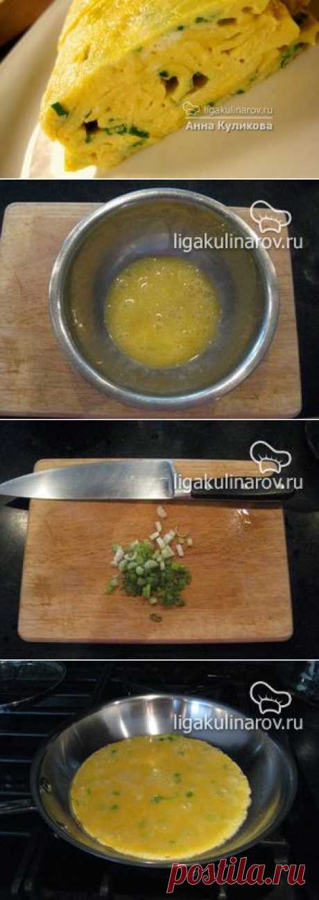 Яичные роллы (японский омлет), рецепт пошаговый от Лиги Кулинаров. Рецепт яичных роллов (японского омлета), рецепты Лиги Кулинаров.