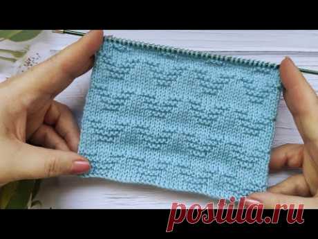 Easy Knit Stitch Pattern | Einfaches Strickmuster | Punto semplice ai ferri | Point de tricot simple