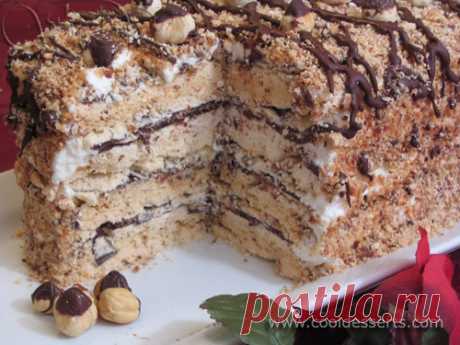 Торт &quot;Безе с фундуком&quot; (Hazelnut Meringue Cake) от Мишель