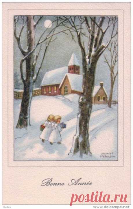 Hannes Petersen ( Ханнес Петерсен, German, 1885-1960) новогодние открытки
