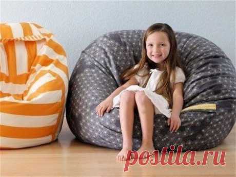 Мягкое кресло - мяч для отдыха: выкройка и ход работы по шитью