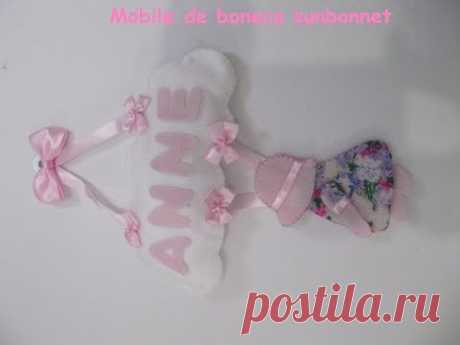 Faça você mesma: mobile de boneca sunbonnet