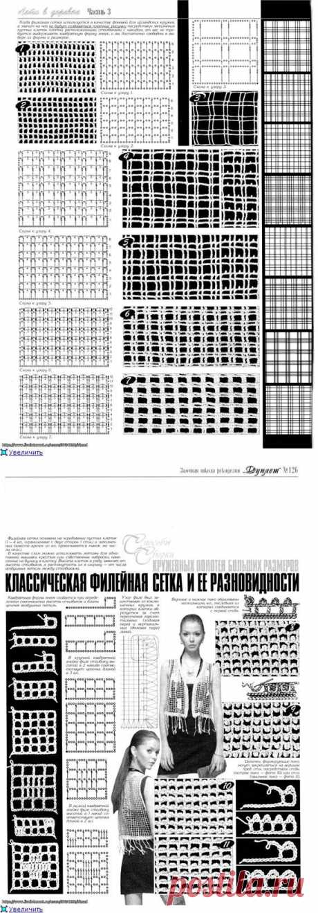 РАЗНОВИДНОСТИ ФИЛЕЙНОЙ СЕТКИ.