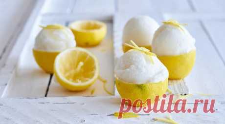Итальянский лимонный сорбет на белках, пошаговый рецепт с фото