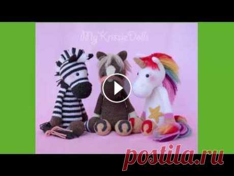 Амигуруми-лошадка, зебра, единорог. How to knit amigurumi horse.Пряжка. Сборка( глаза, уши, грива). В видео как связать лошадку, зебру, единорога-амигуруми по одному описанию. В этом видео пряжка, грива. Сборка (уши, глаза, грива). Всем здравствуйте....