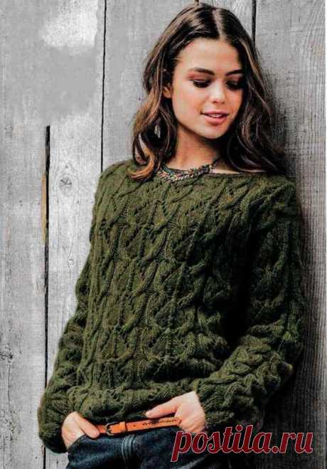 Вязать спицами красивые свитера женские с описанием