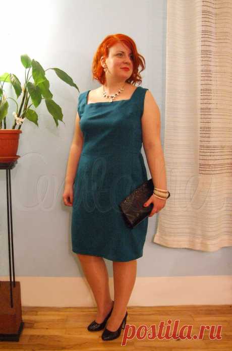 Оригинальная модель платья в онлайн журнале Анита Меи. Журнал занимается покройкой и шитьем