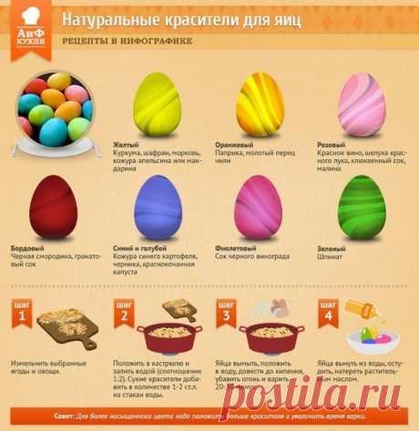 Натуральные красители для яиц — Полезные советы