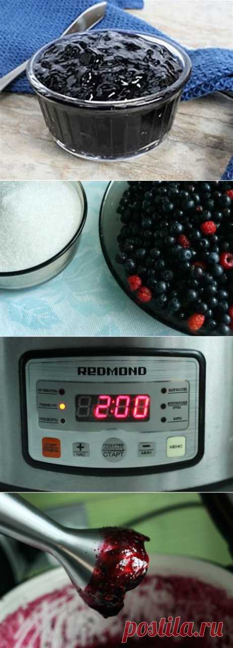 Как приготовить чернично-малиновый джем в мультиварке &amp;#8212; Вкусные рецепты