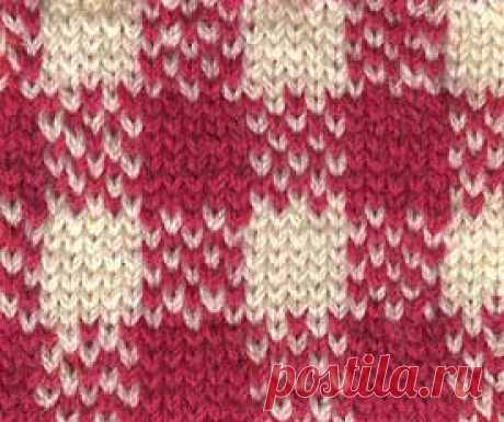 Free Knitting Chart: Gingham Check