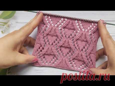 Lace Diamond Stitch | Ajour-Rautenmuster stricken | Punto Rombi ai ferri | Point de Losanges Ajourés