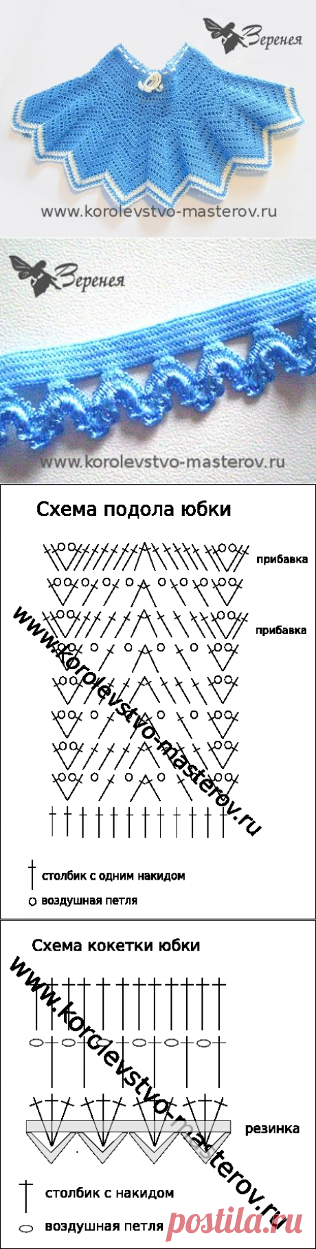 Юбка крючком для девочки