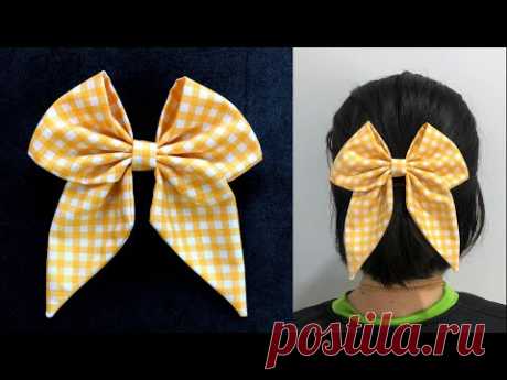 Fabric hair Bow Tutorial