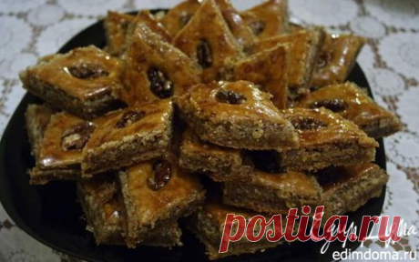 Пахлава с грецкими орехами и медом | Кулинарные рецепты от «Едим дома!»