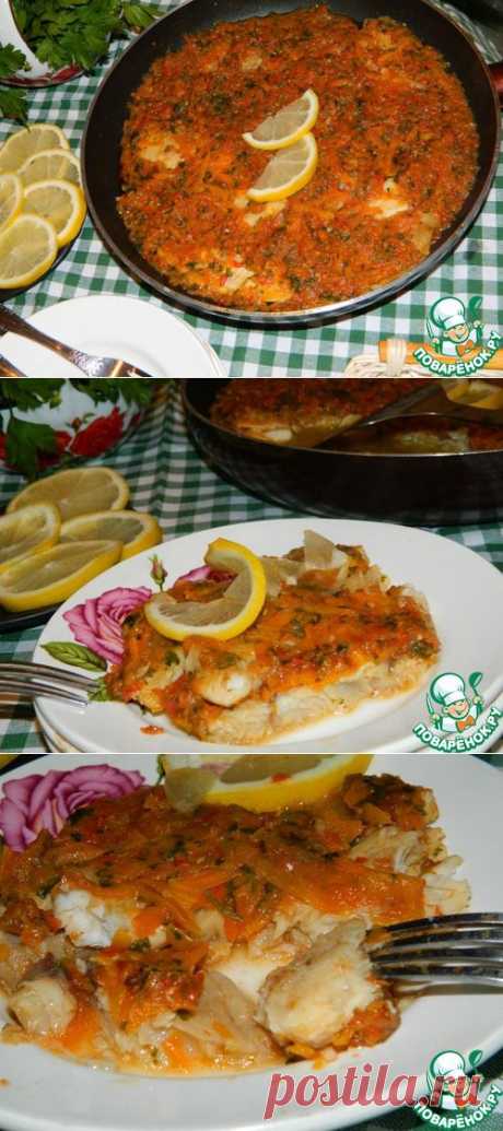 Рыба под овощным соусом - кулинарный рецепт