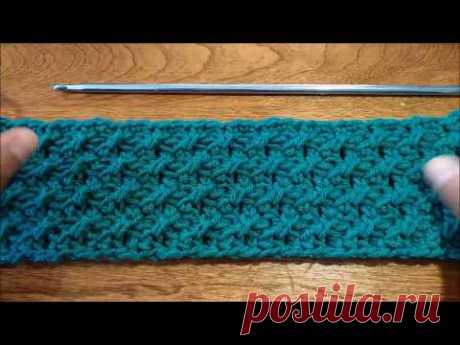 have you been double crossed ( Tunisian crochet lace stitch ) #2