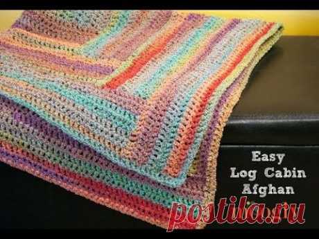 How to Crochet: Easy Log Cabin Afghan