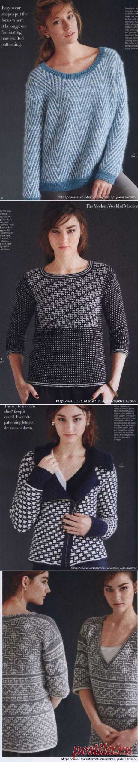 Ленивый жаккард из &quot;Vogue Knitting winter 2014/15&quot;