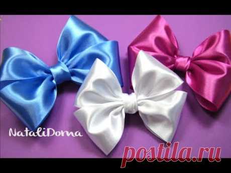 How To Make a Hair Bow / Как сделать БАНТ ДЛЯ ВОЛОС /✿ NataliDoma