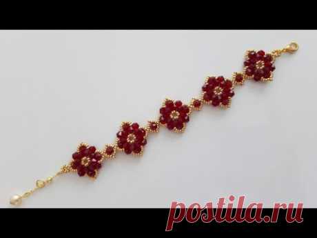 Kolay ve Şık Kristal Bileklik Yapımı || Easy and Elegant Bracelet Making #Tutorial #DIY