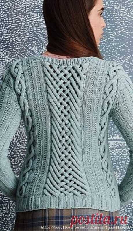 Пуловер Fretwork (Вязание спицами) | Журнал Вдохновение Рукодельницы