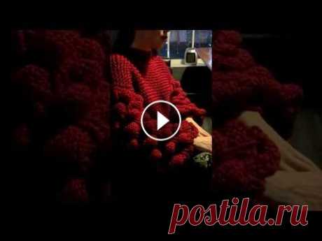 Бордовый свитер Малинки oversize Свитер с объёмными рукавами малинки от @luxe.knit...