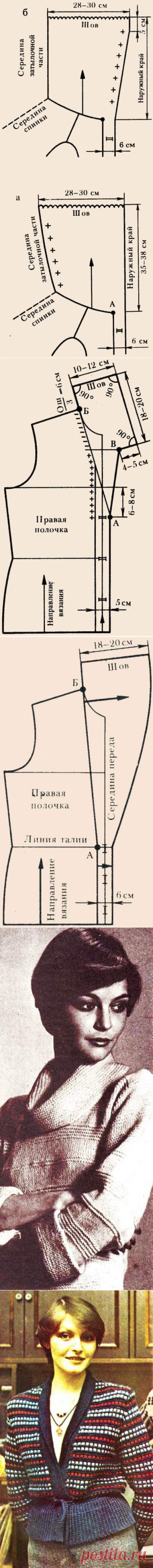 Вывязывание воротника и планки-застежки одновременно с полочкой - Связано.РФ | Вязание на спицах и крючком