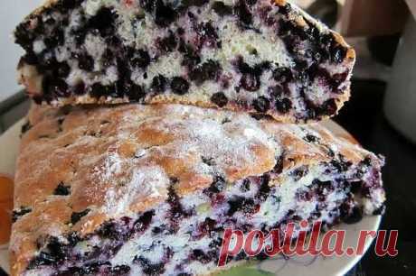 Как приготовить пирог замарашка с черникой - рецепт, ингредиенты и фотографии