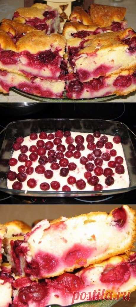 Как приготовить быстрый пирог с замороженными ягодами - рецепт, ингридиенты и фотографии