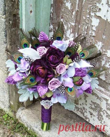 Gorgeous purple and peacock.