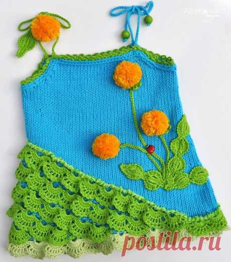 Топ “Одуванчики” | Knits4Kids