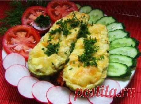 Кабачки фаршированные грибами и рисом / Блюда из кабачков / TVCook: пошаговые рецепты с фото
