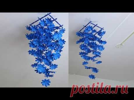 A beautiful decoration for your home. Dangling flowers that can decorate your ceiling or any other home interiors. If you liked it, please click like and sub...