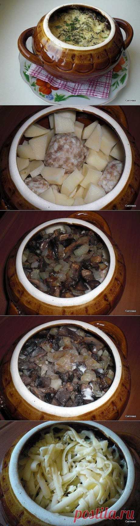 Фрикадельки с картошкой и грибами под сыром - рецепт и способ приготовления, ингридиенты | sloosh