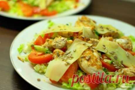 Теплый салат с курицей - пошаговый рецепт с фото на Повар.ру