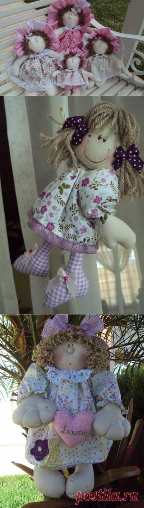 Работы Maria Helena Strapazzon Furlan: лоскутные куклы, аппликации