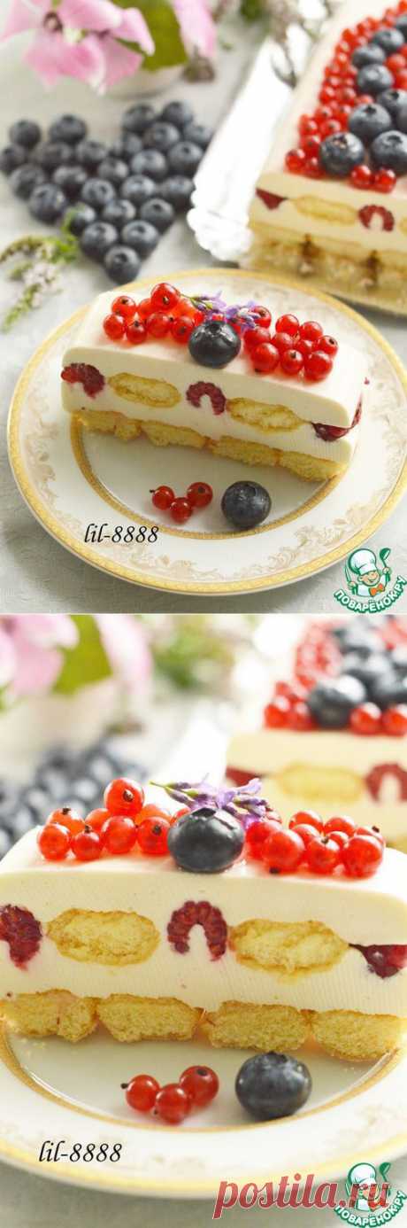Сливочный десерт с ягодами - кулинарный рецепт