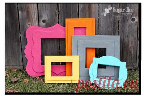 Sugar Bee Crafts: DIY Foam Frames of Awesomeness