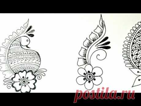 Basic steps of Mehndi Design Class -14 for Beginners Tutorial