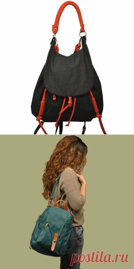 Сумка-рюкзак (подборка) / Сумки, клатчи, чемоданы по источнику на сайт /