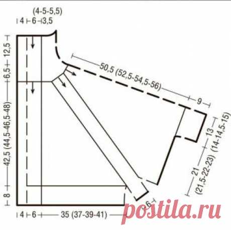 Кейп спицами