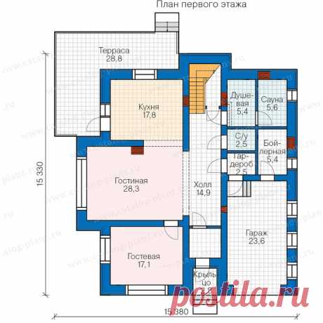 Проект дома из кирпича № 40-21 | каталог Проекты коттеджей