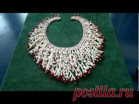 Beading4perfectionists : How to add a fringe to a netted necklace beading tutorial