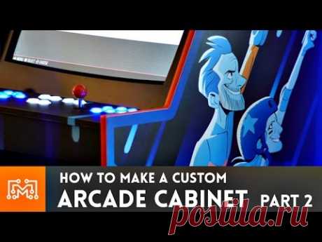 Arcade Cabinet build Part 2 (graphics & trim) // How-To