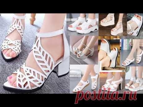 WHITE SANDALS/ SHOES FOR WOMEN LATEST FASHION 2021 COLLECTION|WHITE FOOTWEAR DESIGN WITH PRICE
