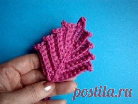 Ирландский листик Вязание крючком Урок 292 Crochet Irish leaf