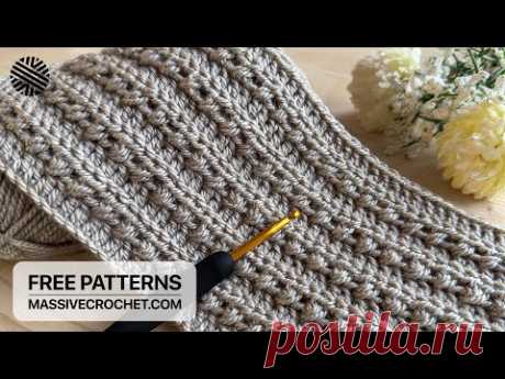 EASY & FAST Crochet Pattern for Beginners! ⭐️ SURPRISING Crochet Stitch for Blanket, Scarf & Bag