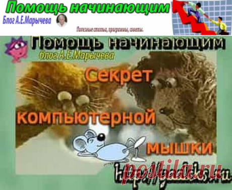 Секрет компьютерной мышки. | Помощь начинающим